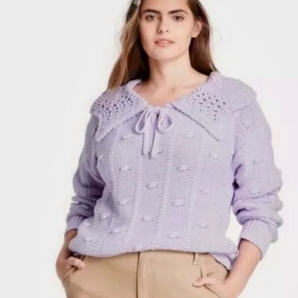 Sandy Liang For Target Sweater Lavender 